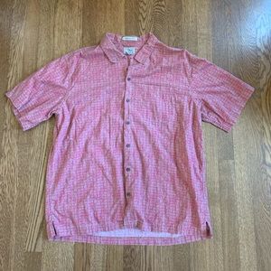 L.L. Bean patterned short sleeved button-up